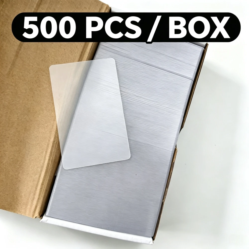 500 PCS/Box Blank Matte PVC Cards 0.38mm Waterproof Double-Sided Printing For Business ID Thank You Card Making