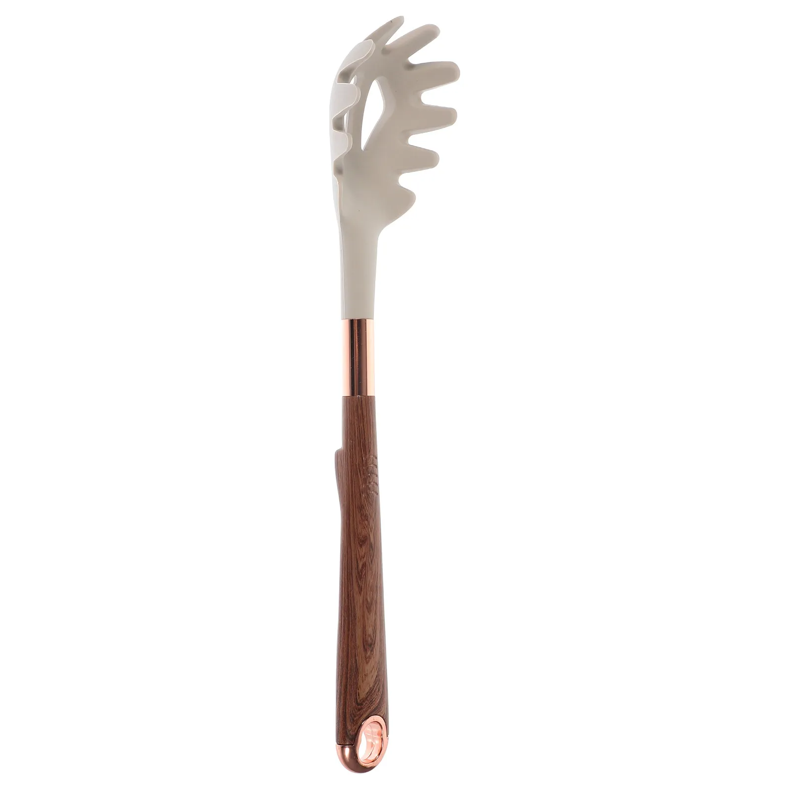 Tenedor de silicona para fideos y espaguetis con diseño de colador para escurrir fácilmente fideos, pasta y verduras, utensilio de cocina, cuchara para fideos