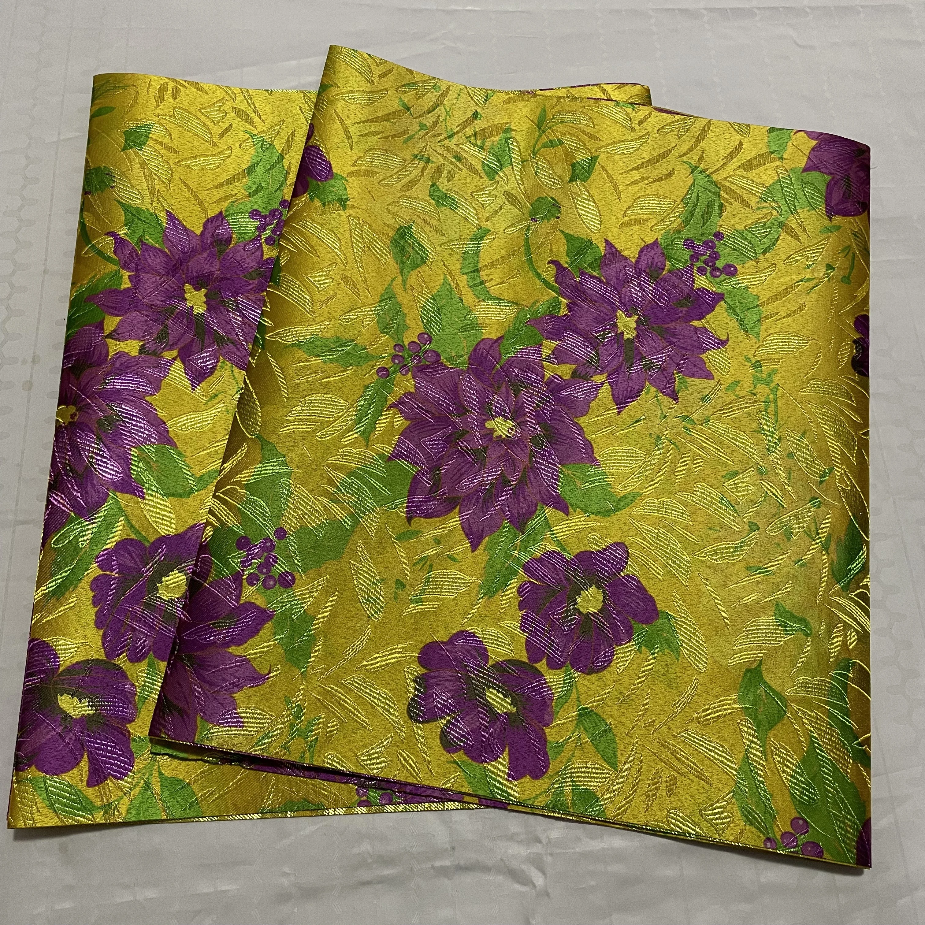 

Newest African Yellow SEGO Head tie 2PCS/ Pack Sewing For 3D Swiss Sego Gele Lagos Gele and Ipele Nigerian Hair Tie Auto Gele