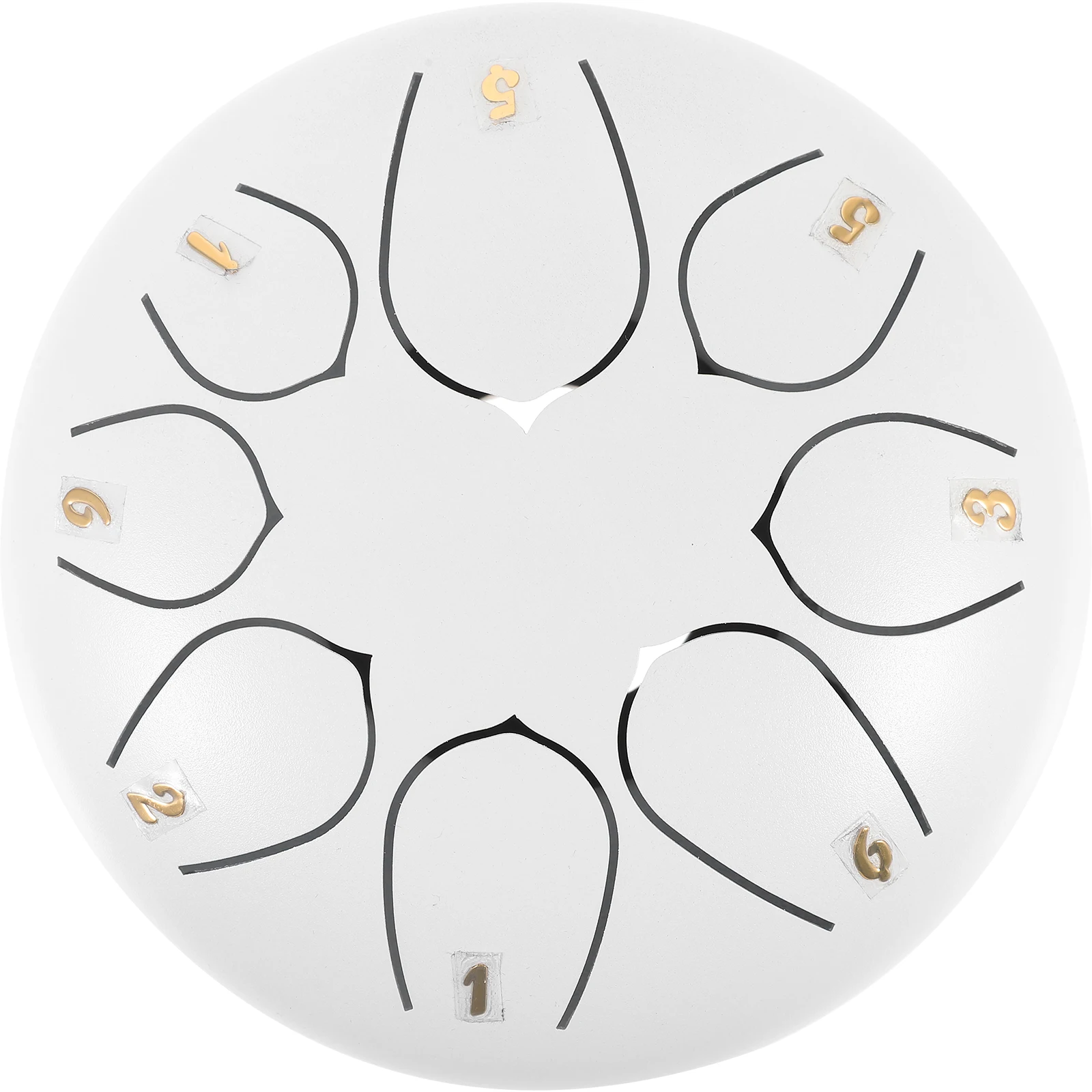 

Steel Tongue Drum 6 Inch White Percussion H Drum for Adult Kids Music Healing Sound Instrument