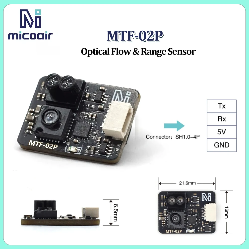 MicoAir MTF-02P AUTO/ MTF-02 AUTO Optical Flow & Range Sensor Compatible with Ardupilot/PX4/INAV for RC FPV Drones