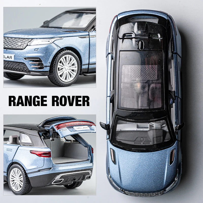 1:32 Land Range Rover Velar Alloy Car Model Diecast & Toy Metal Vehicles Toy Car Model High Simulation Sound Light Kids Toy Gift