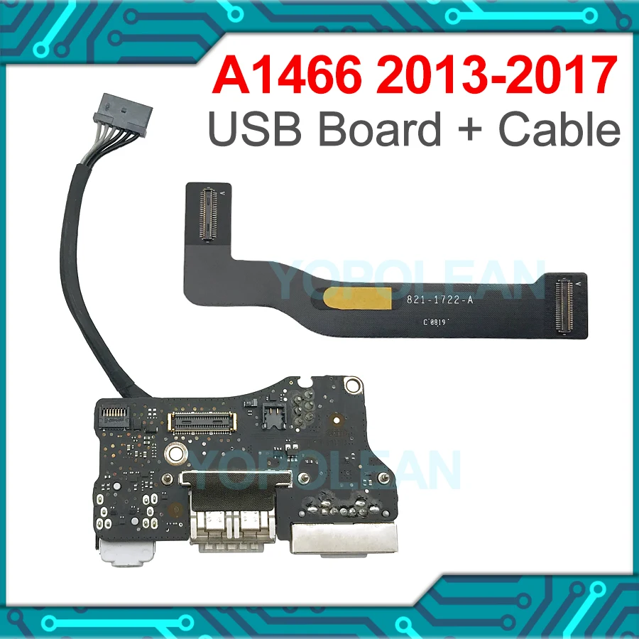 Original I/O USB Audio DC Jack Board Flex Cable 820-3455-A 821-1722-A For MacBook Air 13