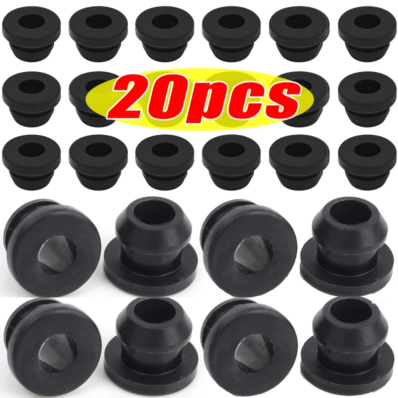 RVs Trailer High-Temperature Resistant Through-Hole Silicone Wire Protector for Accessories Automobiles Vehicle Parts 1-20Pcs