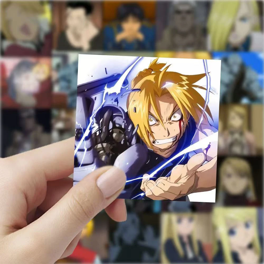 ملصقات كيميائيّة إيدوارد فولتي ميتال ، ملصق أنيمي ، إلريك ، الفونس ، لوح التزلج ، لابتوب ، دراجة نارية ، نوافذ ، شارات روكبيل ، 10 ، 30 ، 59 #3