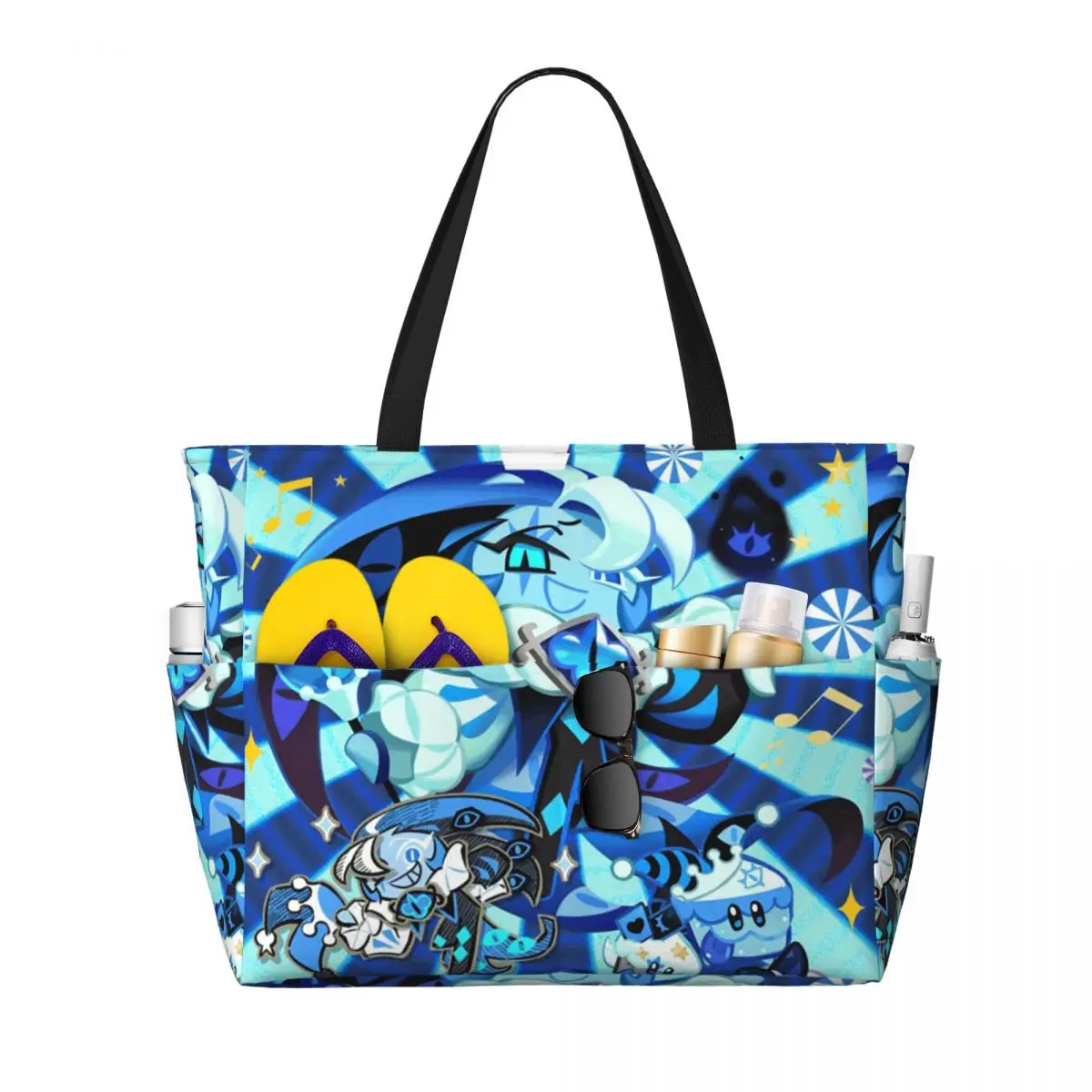 

Shadow Milk Cookie Run Kingdom (1) Beach Tote Bag Sport Gym Yoga Duffle Large Tote Bag Women Travel Bag Fitness bag