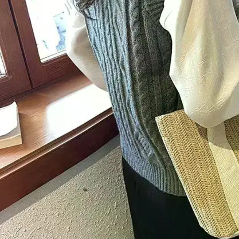 Combination Woven Handbags Summer Hot Selling Fashionable Casual New Daily Versatile Popular Korean Handbags