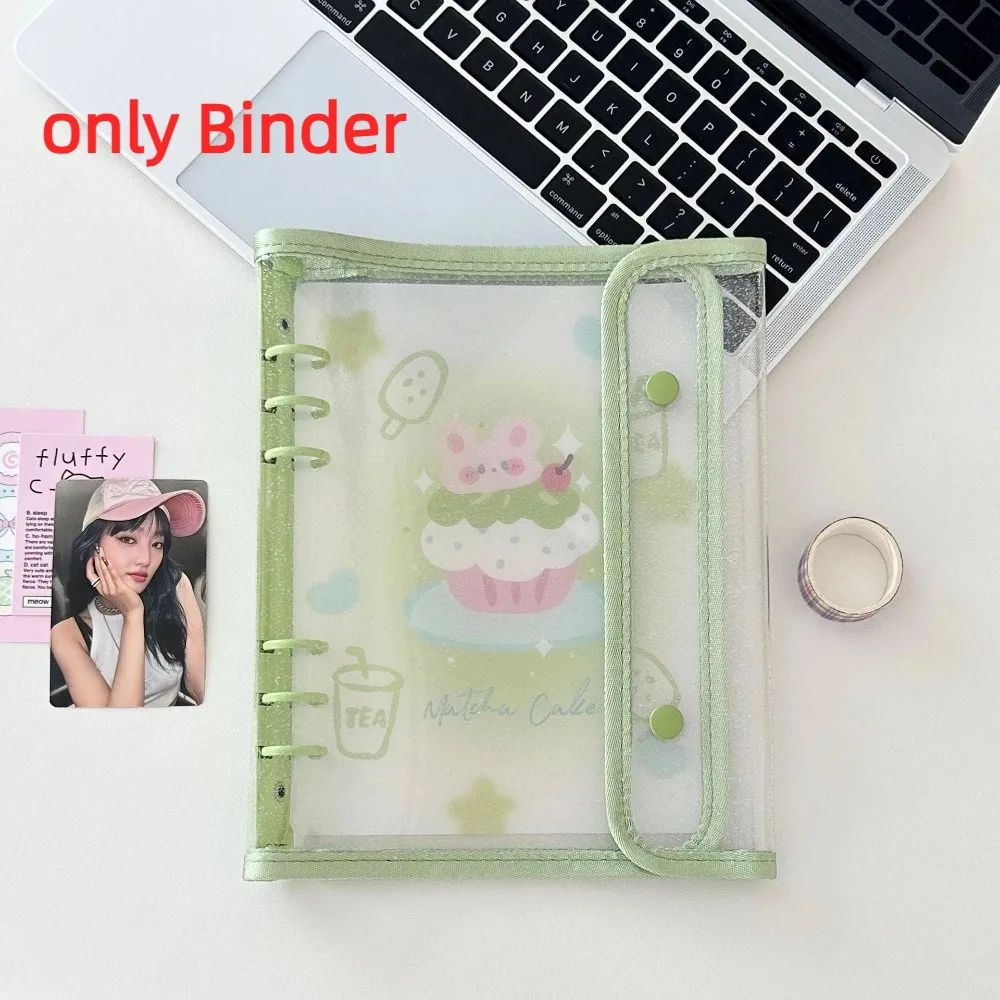 

Ins PP A5 Binder Cover Loose Leaf Double-Buckle Album Book DIY Small Card Booklet Photo Collect Book
