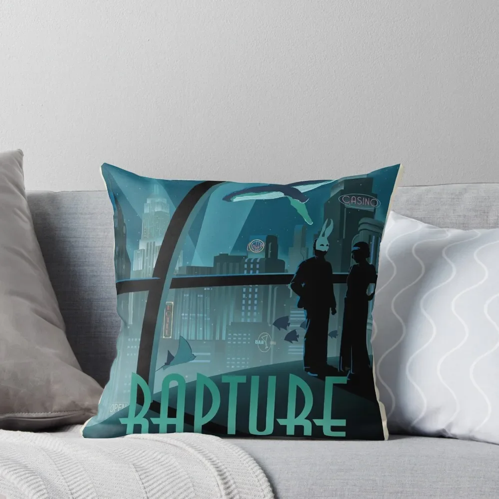 Bioshock Rapture Poster Throw Pillow Christmas Pillow Covers Decorative Sofa Cushion autumn pillowcase Pillowcases