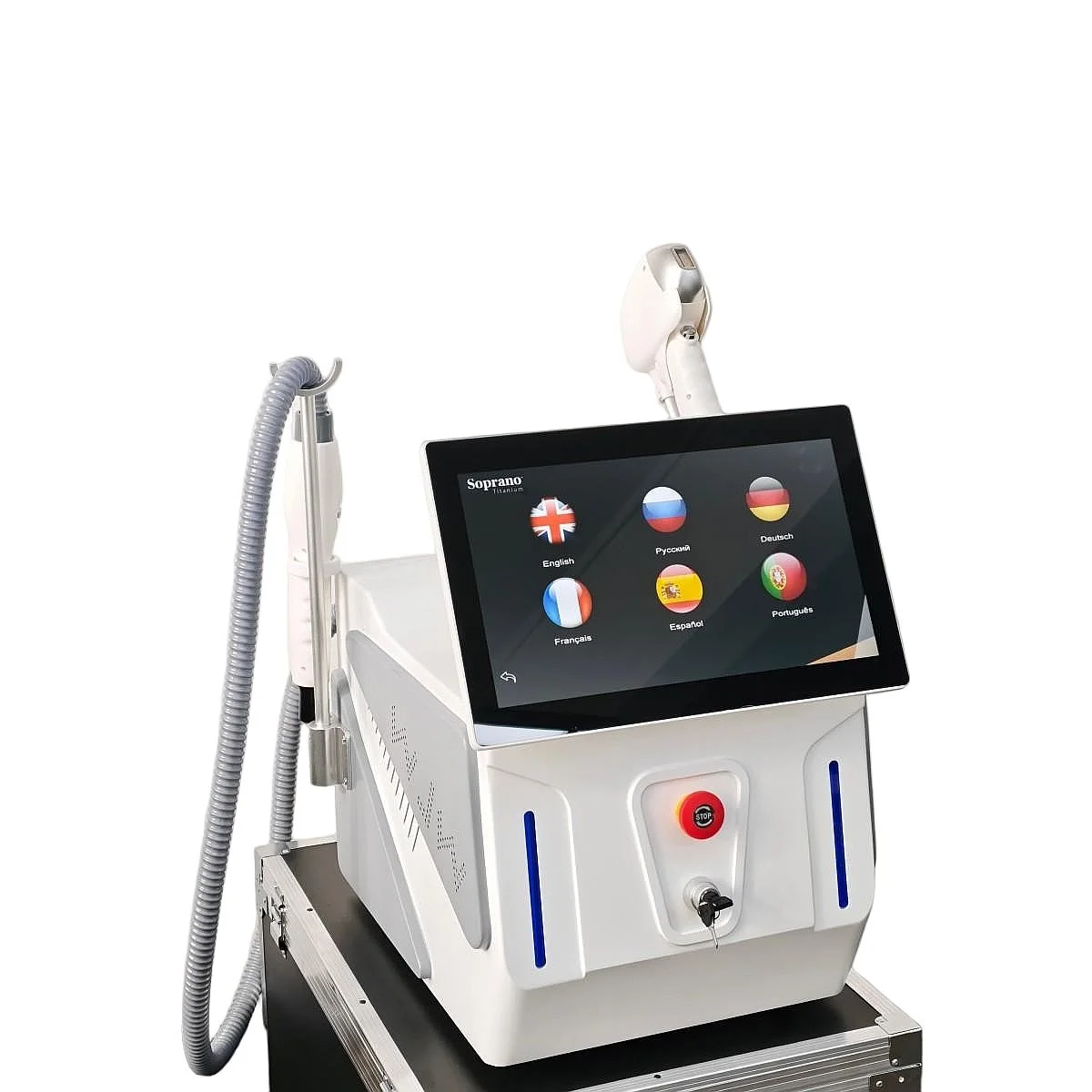 Soprano Titanium Ice Platinum Diode Laser Hair Removal Machine 2-in-1 Painless 755/808/940/1064nm 4-Wavelength view 3