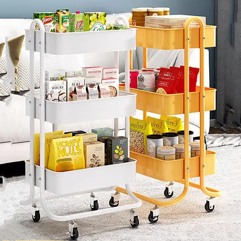 Household Bathroom Kitchen Trolley Mobile Storage Partition Narrow Kitchen Trolley Small Shelf Muebles Para Cocina Furniture