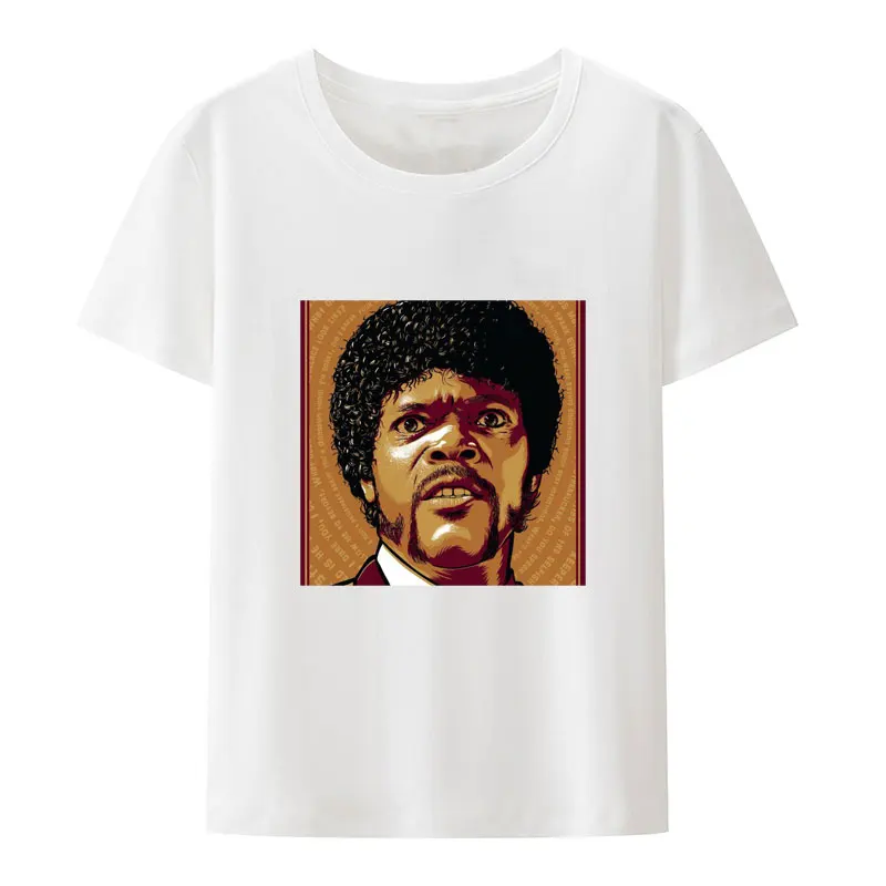 Tv Show Pulp Fiction Saint Saint Jules TShirt Catholicism Movie Short-sleev Tops Harajuku Hip Hop Streetwear Film Graphic Tshirt