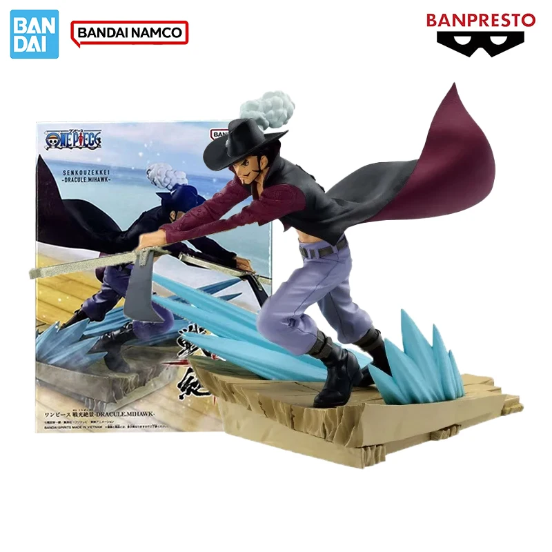 

Bandai натуральная ONE PIECE Banpresto SENKOZEKKEI Roronoa Zoro VS Dracule Mihawk аниме фигурка ПВХ фигурка коллекционные игрушки подарки