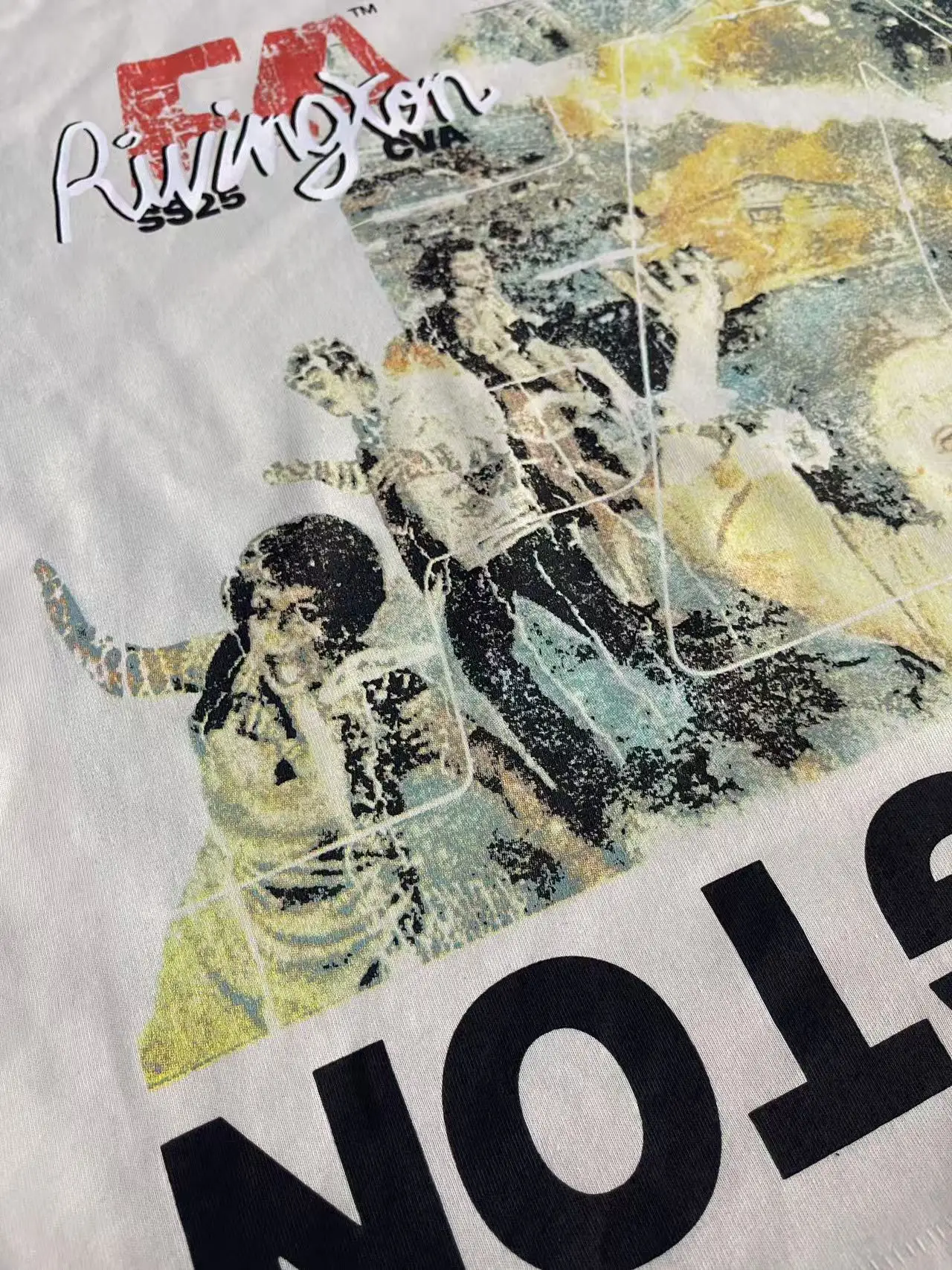 الشتاء غسلها RRR123 تحطم الهواء الكتابة على الجدران طويلة الأكمام تي شيرت الرجال النساء أعلى جودة RRR 123 القطن المحملة فضفاض تي شيرت