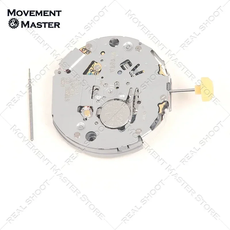 Miyota js20クォーツムーブメント、時計修理部品およびアクセサリー、6本の針、3.6.9小秒、オリジナル日本、新品