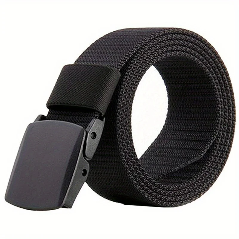 Non-Magnetic Men Adjustable Waistband for Plus Size Men's Extra Long Belt for Big & Tall -  Large LONG Size No-Buckle Design