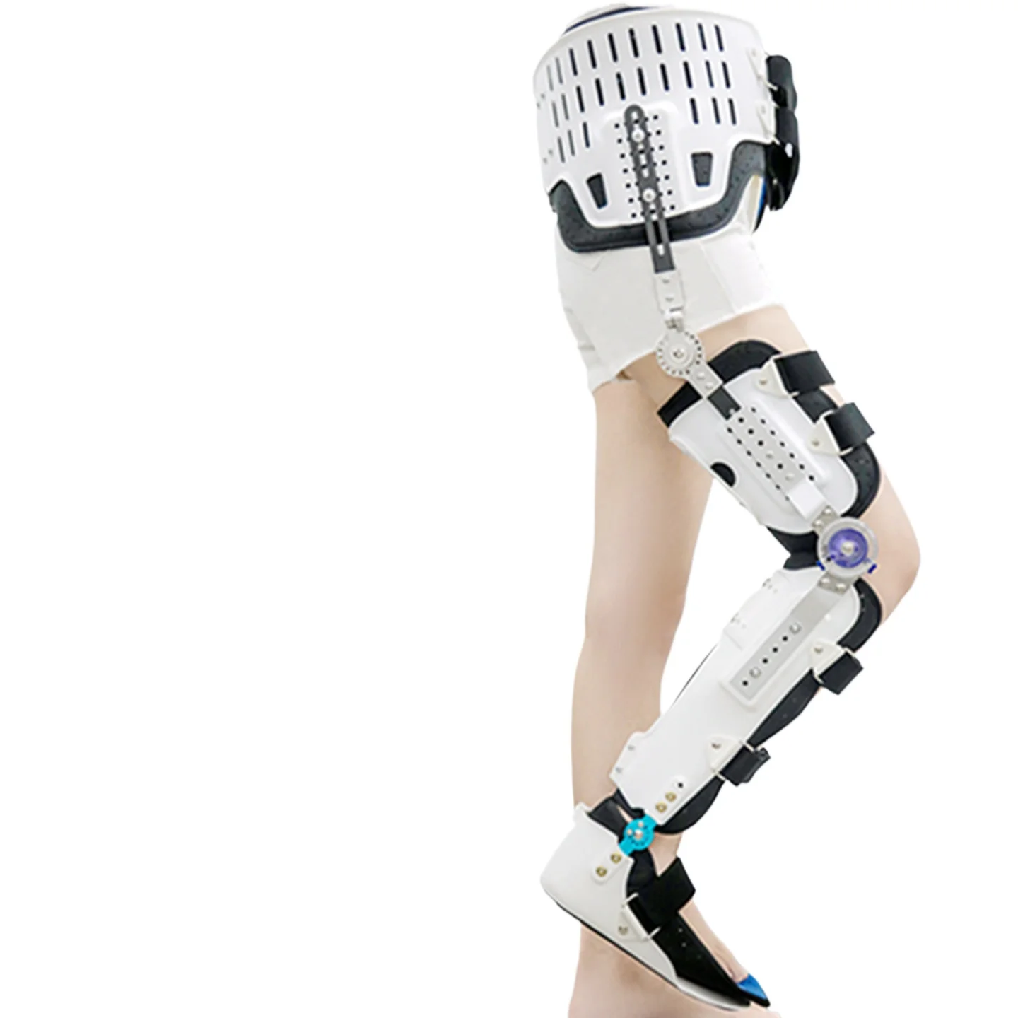 Hip Fixation Brace Bracket, Knee Ankle Foot Lower Extremity Hemiplegia Femoral Head Postoperative Rehabilitation Leg Fracture
