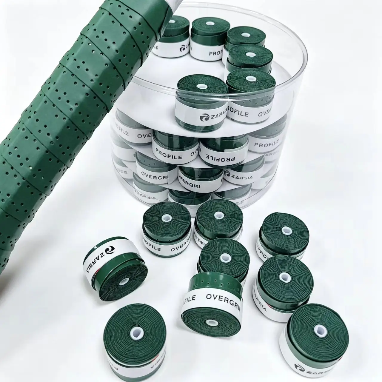 60Pcs ZARSIA ProFile Quality Tennis Overgrip Perforated Sticky Soft Tennis Rackets Grips Badminton Overgrip