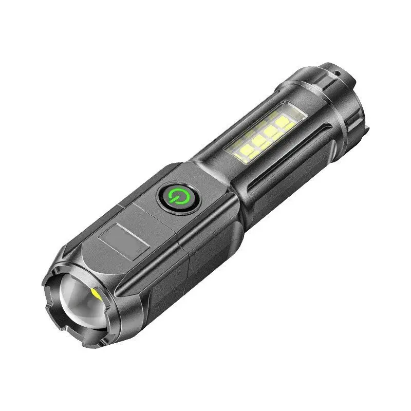 Retractable Super Powerful LED Flashlight Rechargeable Waterproof Zoom Fishing Hunting Wild Camping Lumens Tactical Flashlight