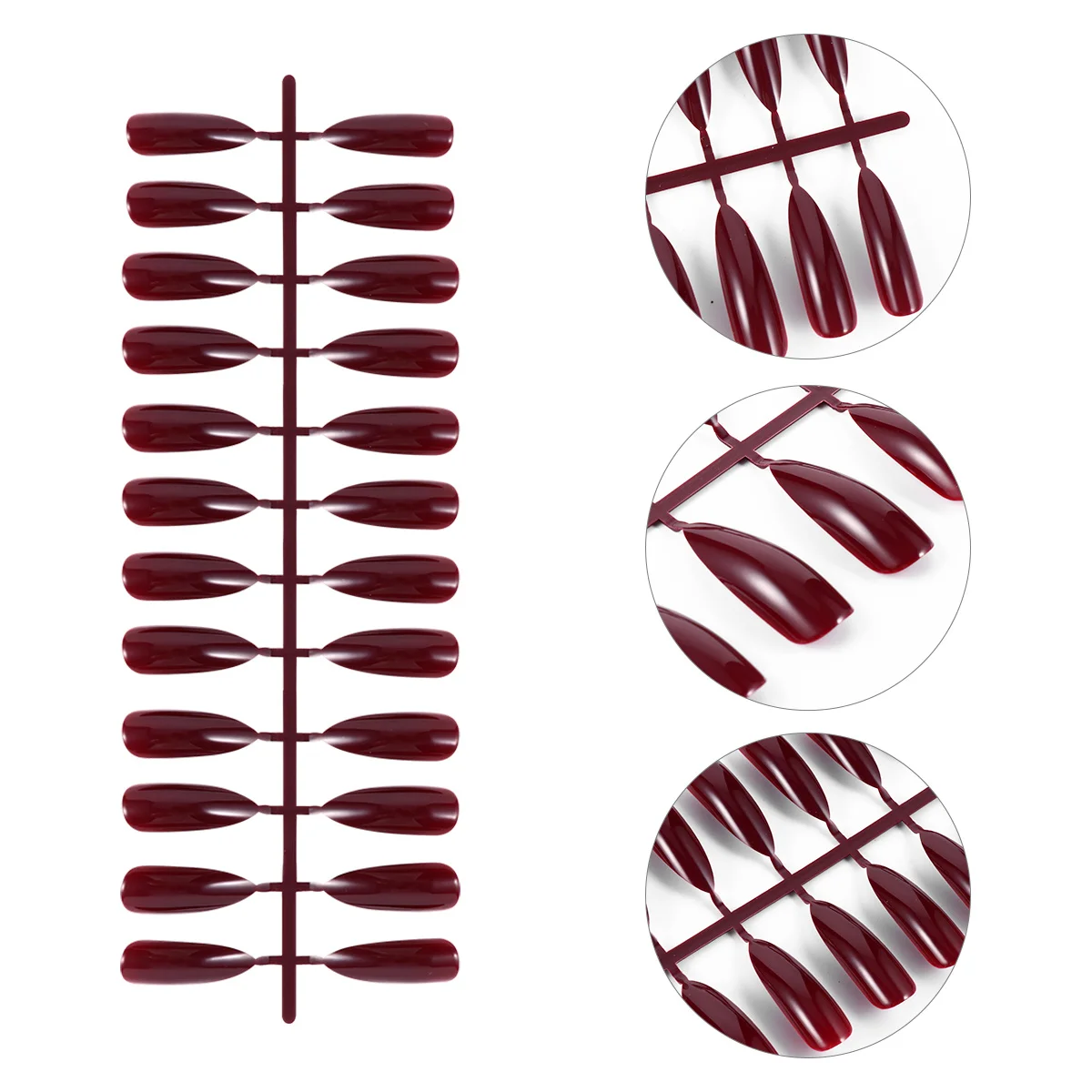 72Pcs Long Fake Nails for Women False Nail Art Set with Fancy Designs Easy to Apply No Salon Visit Needed for Party Club Events