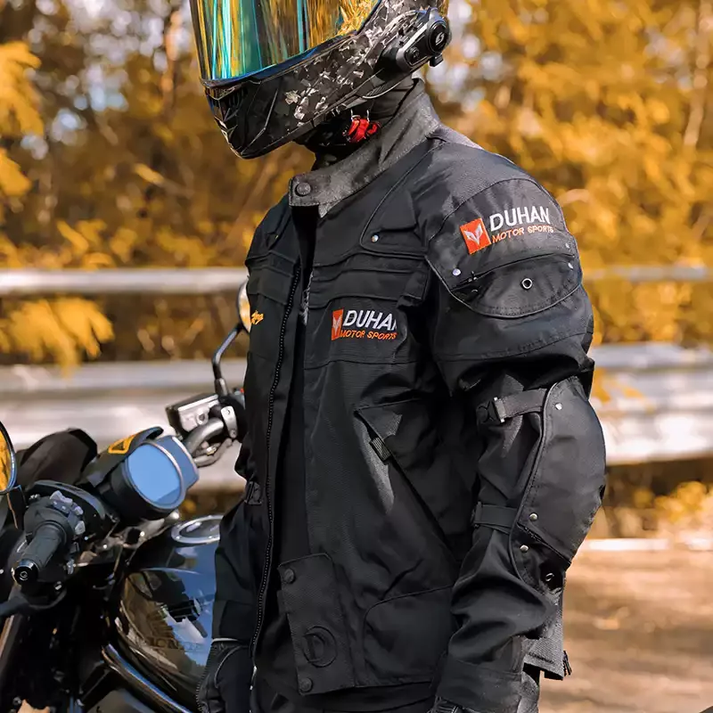 DUHAN Motorcycle Jacket Man Motocross Racing Pants 4 Season Moto