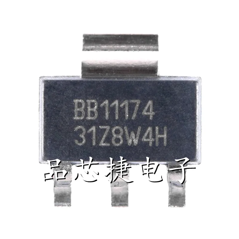 

10pcs/Lot REG1117-3.3/2K5 Marking BB11174 SOT-223-4 800mA, 15V, 3.3V Linear Voltage Regulator