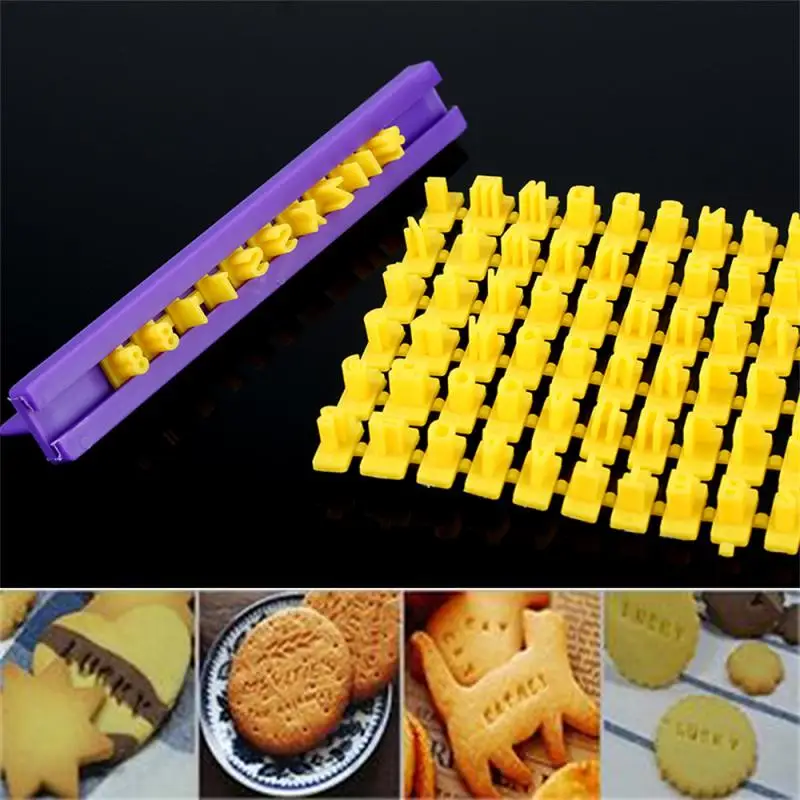 Biscuit Mold Alphabet Number Letter Polymer Clay Presser Stamp Embosser Mold Sealing Diy Biscuit Mold Set