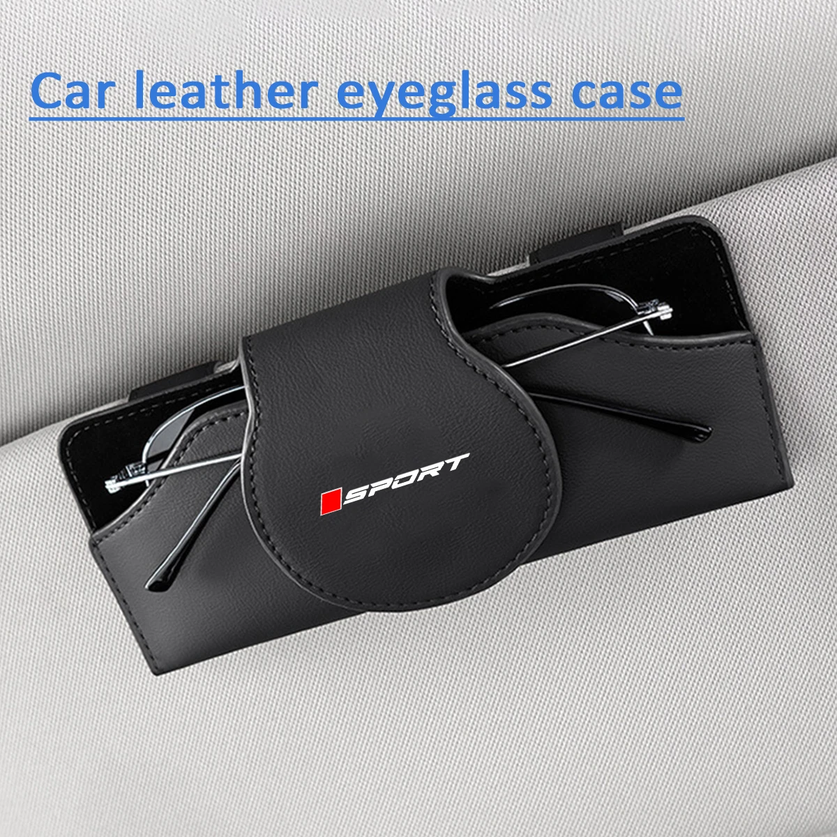 Leather Eyeglasses Sunglasses Holders for Car Sun Visor Suit For Toyota Honda Mazda Mitsubishi For Jeep MG Car Organizer