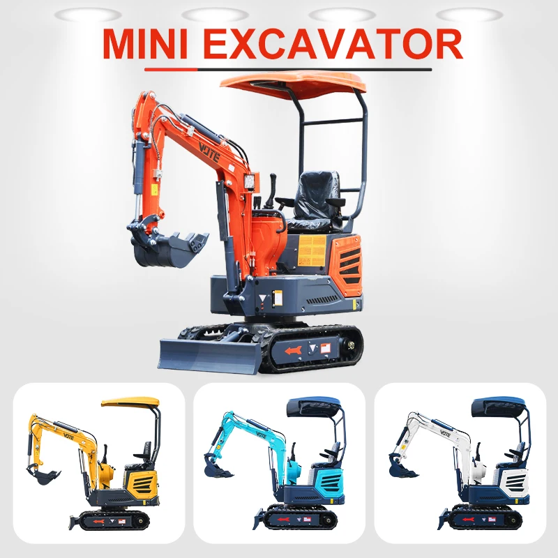 จีน1.2ton Mini Excavator ราคา1200กก.ขนาดเล็กรถขุด Mini Digger 1ton 2ตัน Micro Digger สำหรับขาย