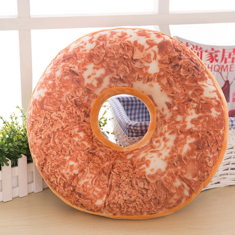 

Donut Pillow 40Cm Doughnut Cushion Stuffed Throw Pillow For Home Office Car Seat Back Support Decor Comfortable Gift