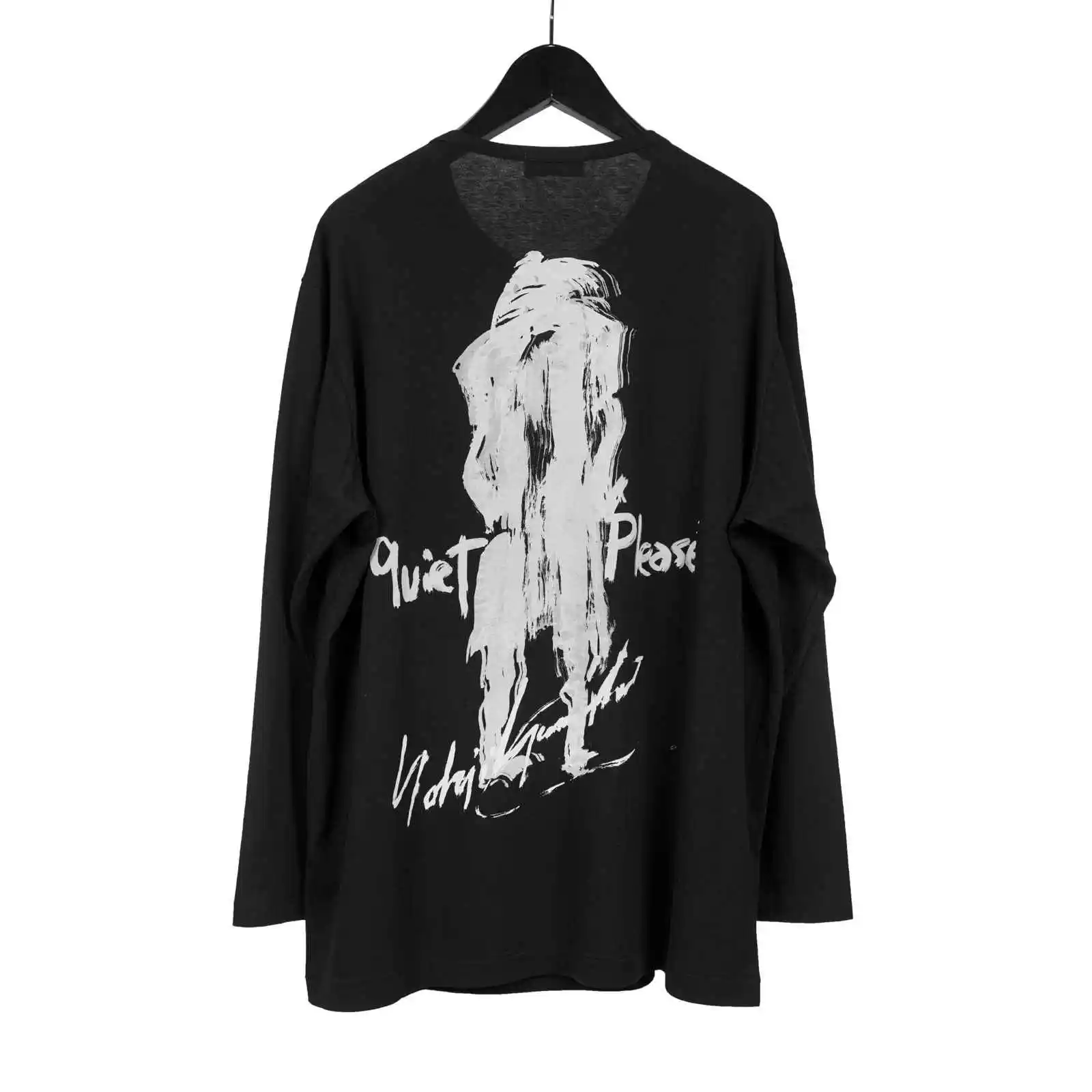 TOP-YAMAMOTO Original Design - American Retro Black Short-Sleeved T-Shirt for Women's New Summer Design Sense Top