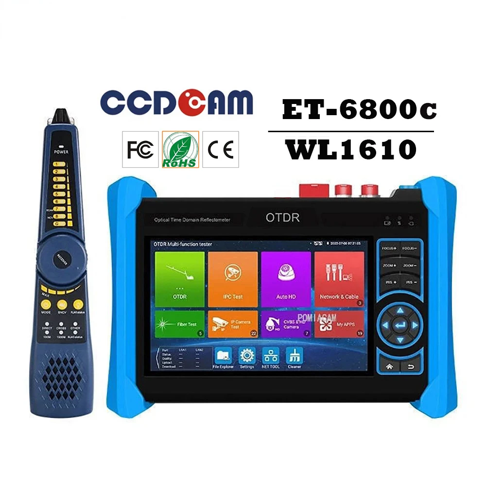 

IPC 6800C CCTV IP Camera Tester Optical Power Meter and Visual Fault Locator with Line Finder for Surveillance Accessories