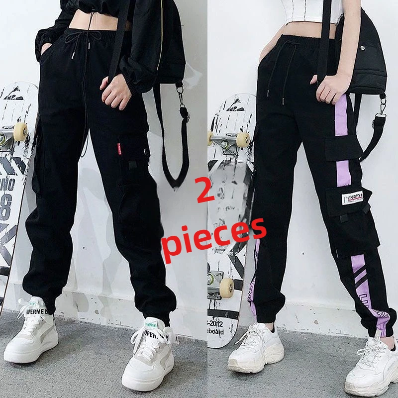 

Women's Multi-Pocket Cargo Pants 2024 Baggy Tapered Joggers, Slimming Utility Trousers Streetwear Casual Pants for Spring/Summer