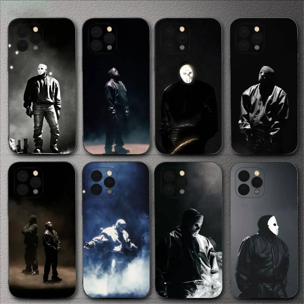 

kanye vultures Phone Case For iPhone 16,15,14,13,12,11,XS,XR,X,8,7,Pro,Max,Plus,mini Silicone Black Cover