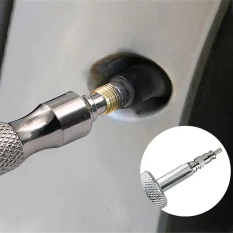 Lightweight Valves Cores Remover Keychain Wrench For Cyclists And Vehicle Owners 72XB