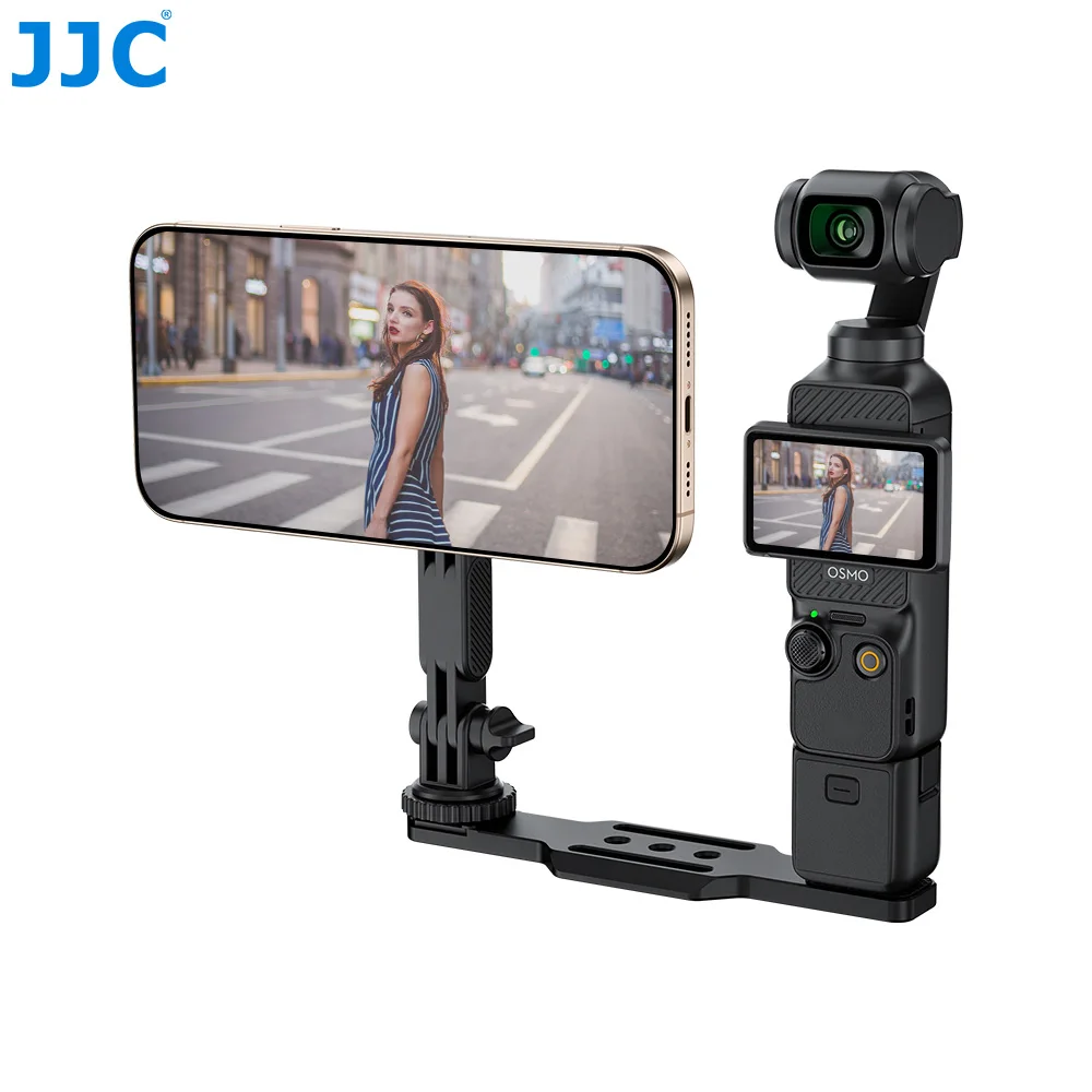 

JJC Magsafe Phone Holder for DJI Osmo Pocket 3 Mount Expansion Accessories with 1/4" Thread Hole Used with Tripod Extension Rod