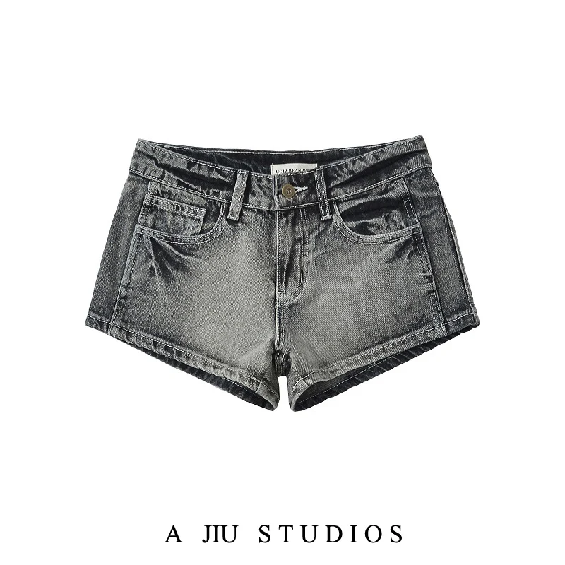 

Sexy American Retro Hot Girl orts Women's Low Waist Slimming Sexy Butt Ultra-ort Trendy Denim orts Summer Faion