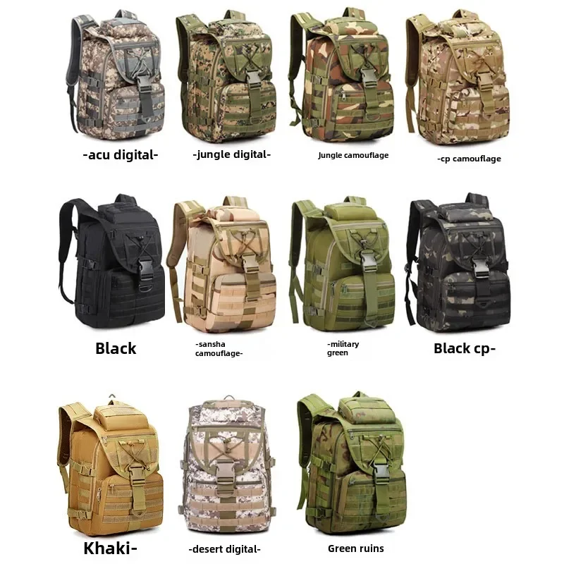 Tactical Backpack Military Fan Bag, Travel Backpack X7 Swordfish Tactical Bag, Mountaineering Camouflage Bag 40 Liters