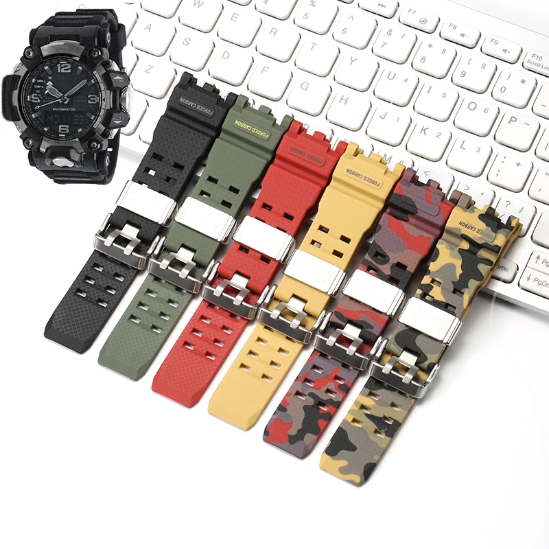 

Watch Strap Suitable for Watch Band Men's Band Big Mud King Modified GWG2000/GWG2040 Accessories Resin Replacement