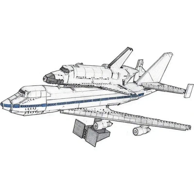 

2025 New space shuttle building blocks DLY assembly technology building blocks series toys children adult Christmas gifts