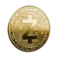 Bitcoin Souvenir Gift Art Collection Coin Physical Commemorative Coins ZCASH Gold Plated Collectible Coin
