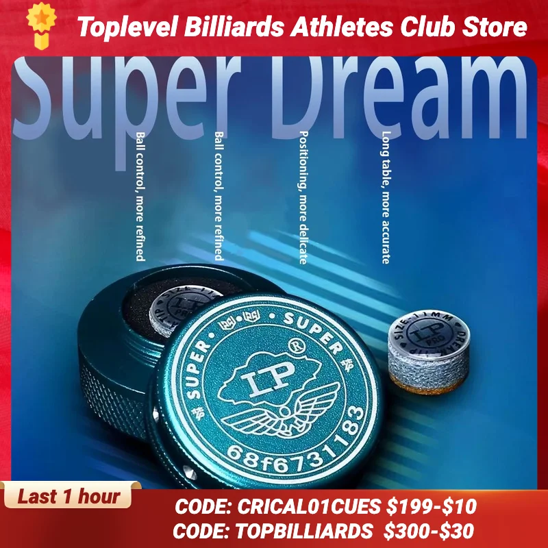 

Original LP Billiards Pool Cue Super Dream Tip,Technology Gasket,Pool Cue Stick Tip,Professional Durable Billiard Accessories