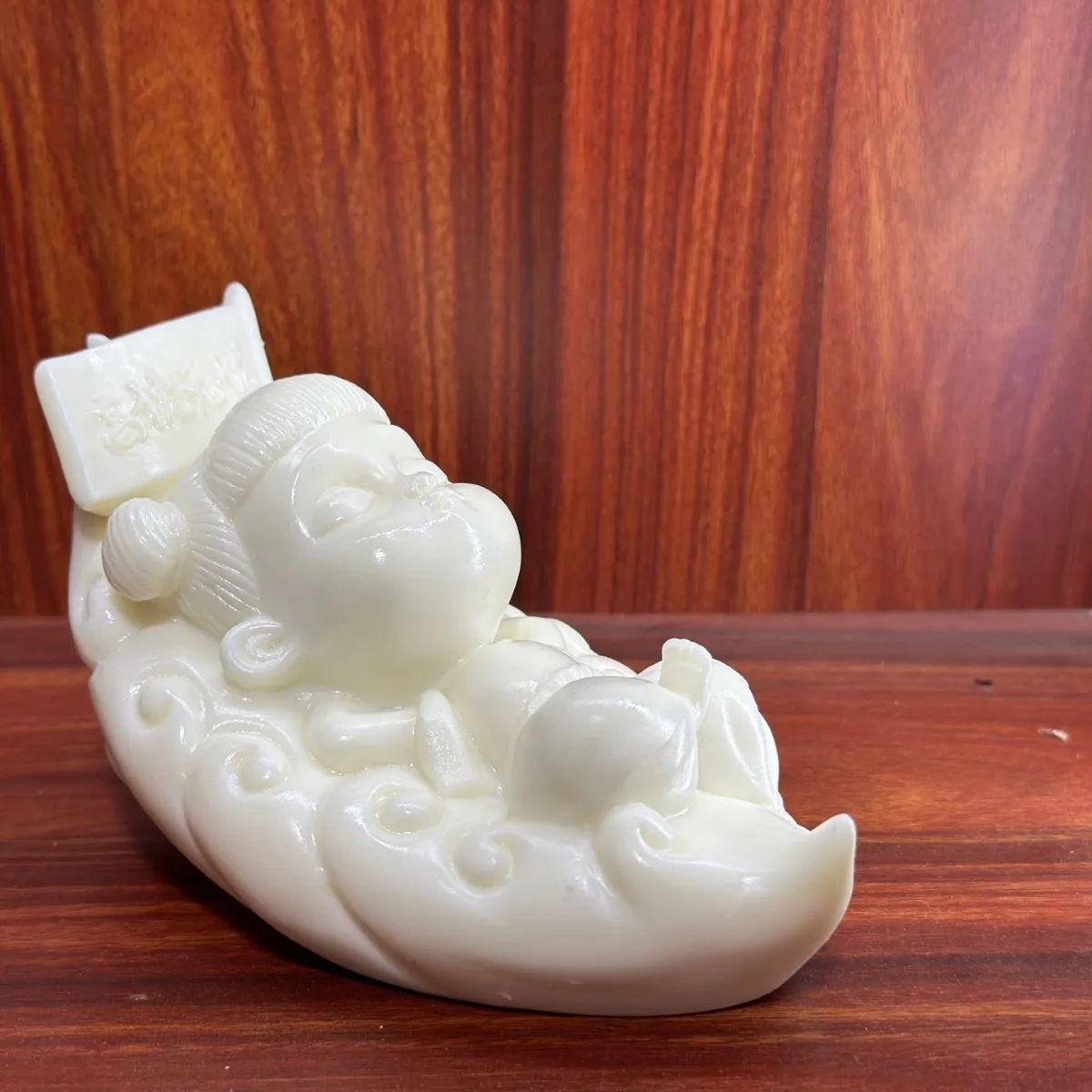 Ivory Nut Creative Carved Nezha Figurine Peaceful Sleep Theme Home Car Office Decor Ornament Business Wenwan Gift Craft