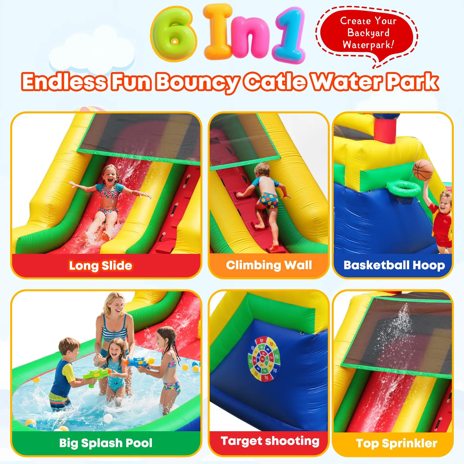 Waterslide Pool Commercial Inflatable Water Slide Big Cheap Wet Bounce House Jumper Bouncy Castle Bouncer for Kids Party