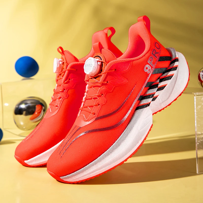 

Mens Running Shoes 2025 Professional Marathon Cushioned Sports Shoes Outdoor Training Flat Comfortable Sneakers for Men