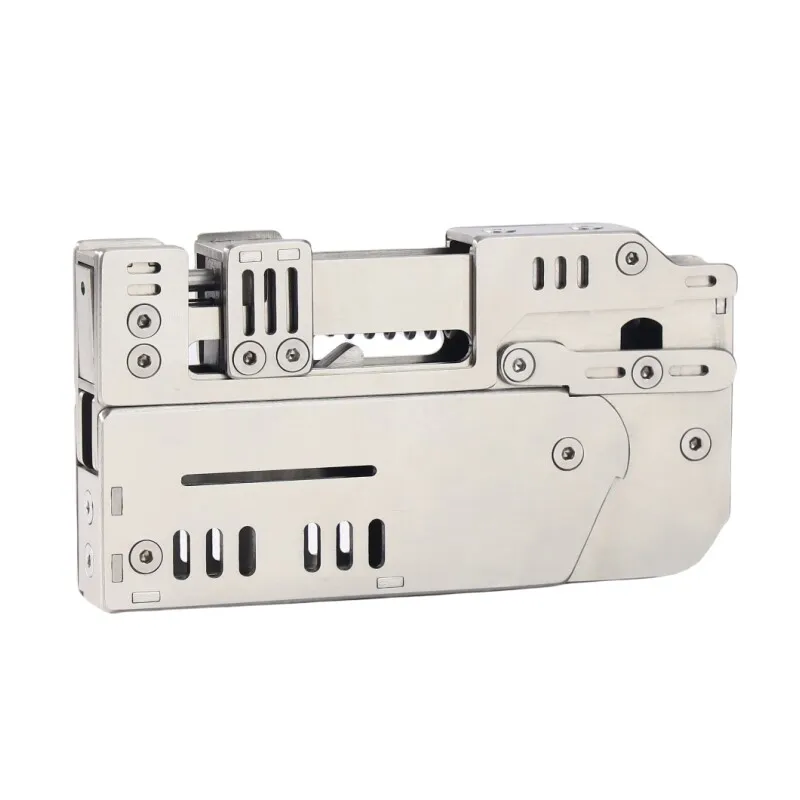 Funny Outdoor Portable EDC Creative Stainless Steel Mechanical Folding Sound Toy Tool