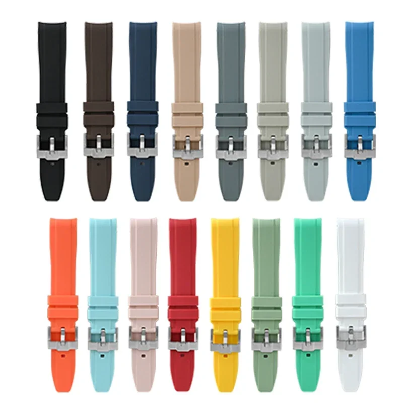 TPU Rubber Strap for Omega X Swatch MoonSwatch Curved End Silicone Quick Release Bracelet 20mm for Snoopy Planetary Watch Band