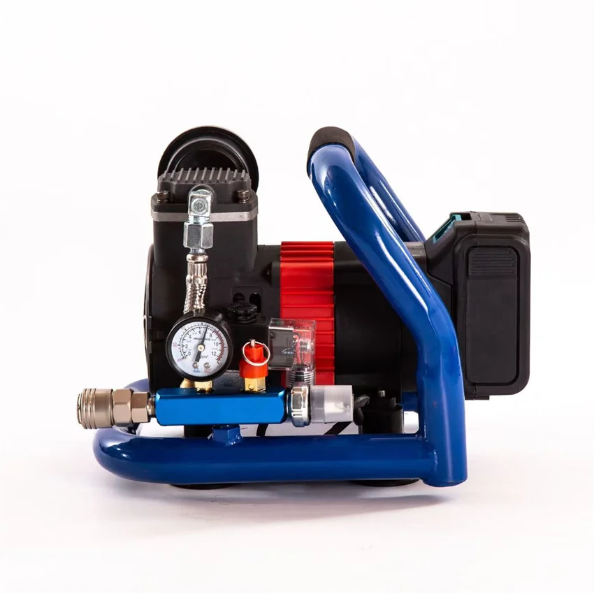 

18-21V Wireless Lithium Battery Air Compressor Small Portable Pump Cylinder-free Compressor Woodworking Air Nail Gun 10Nm ﻿