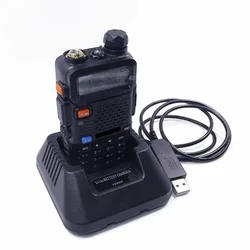 Baofeng UV5R ładowarka USB zamiennik dla Baofeng UV-5R UV-5RE DM-5R przenośne radio dwukierunkowe Walkie Talkie