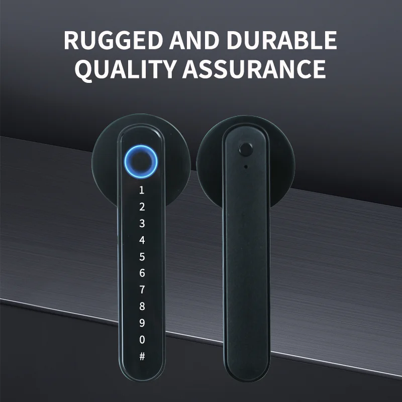 Tuya Fingerprint Biometric Smart Door Lock Home Apartment with Key Card Digital Door Lock Keyboard Keyless Entry